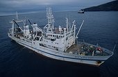 Austral dérouté pour le courrier Ile Saint Paul T.A.A.F ; L'Austral s'est dérouté pour aller chercher le courrier des marins, apporté par le Marion Dufresne (en arrière-plan) lors de sa rotation logistique des bases sub-antarctiques.