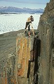 Tournage d'un film animalier sur de rochers