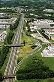 Traversée de Brive la Gaillarde par l'autoroute A20 ; Aménagement en zone industrielle et commerciale de la traversée de Brive la Gaillarde par l'autoroute A20 Corrèze 