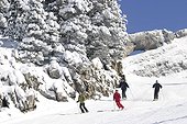 Ski de piste sur les pistes de Corrençon en Vercors