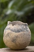 Ancient clay burial pot Botswana ; (AD 1000) Leopard Kopje people Mmamagwa site from Iron age Northern Tuli (GR)