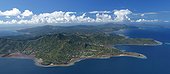 Vue d'ensemble de l'île depuis le nord vers le sud Mayotte 