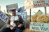 Manifestation agricole contre Maastricht en France