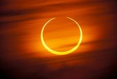 Annular solar eclipse in second partial phase Morocco ; Annular solar eclipse of 10th May 1994<br>[just after the annular phase]<br>Observation site: Tizi-n-Ilissi