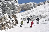Ski alpin à Corrençon dans le Vercors France