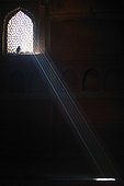 Jeu de lumière au Fort rouge à Agra en Inde