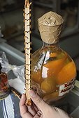 Dried Scolopendra and eggs of snake in a bottle  Viêt Nam