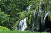 Cascade of Baume les Messieurs in the Jura France  