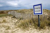 Ganivelles of protection of the dunes of Treac' H er Goured 