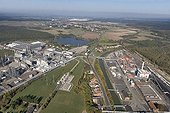 Sarralbe's industrial area and Houllières canal ; Soda's manufacture