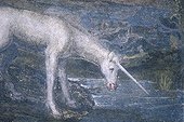 Painting of a unicorn Sablioneta Italy