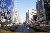 Big Avenue of Sâo Paulo at Brazil