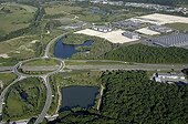 A36 motorway and industrial park Technoland Brognard Doubs 