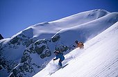 Skieurs à Saint Christophe en Arlberg