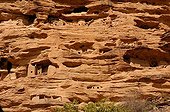 Cliff at the village of Ireli in Dogon country Mali