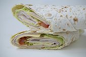 Sandwich rolled to Turkey and Gruyere France