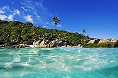 Tropical beach and sea Cousine Island Seychelles ; @ Cousine (Island) 