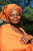 African woman in traditional dress Johannesburg South Africa