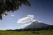 Lenticular cloud over volcano Concepción Ometepe Island