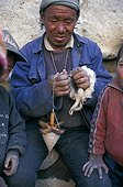 Man spinning wool Mustang Nepal