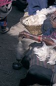 Woman spinning wool Mustang Nepal