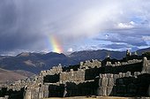 Inca archeological site Cuzco Region Peru