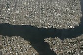 Intensive urbanization of Guayaquil city Ecuador