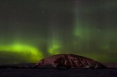 Aurora australis under the ice floeTerre Adelie