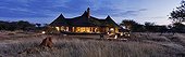 Bush Suite in a Luxury lodge at sunset Namibia