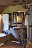 Interior of a bathroom in a luxury lodge Namibia