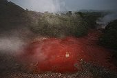 Pond mud bubbling Bukit Barisan Selatan Sumatra
