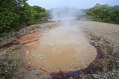 Pond mud bubbling Bukit Barisan Selatan Sumatra