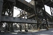 Transport ore to the smelter Balkhash Kazakhstan ; Galleries of the combine
