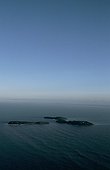 Air shot of the Salvation islands French Guiana