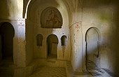 Inside a cave chapel Cappadocia Turkey ; @ Cappadocia