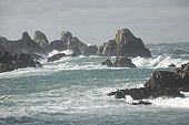 Rocks in Atlantic ocean Ouessant island France