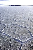 Salar de Uyuni Tunupa or south west of Bolivia  ; The largest salt lake in the world 