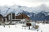 Alpes-d'Huez ski resort in Isère  France