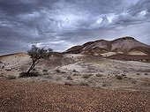 Stormy sky over Breakaways Australia