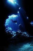 The caves of Shaab Claudio in the Red Sea Egypt ; Location : St John's archipelago