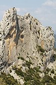 Clapis cliff in Dentelles de Montmirail France