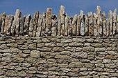 Mur de pierres sèches Provence France