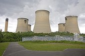 Cooling towers of the Long Drax power station England 
