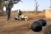 Ball of soap-based Mil Dialabougou Mali  ; Location :  region of Segou