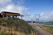 Alpine ski resort and high-voltage lines ; Degradation of environment 