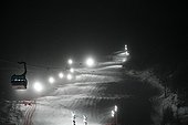 Criterium first snow of Val d'Isère Alpes France