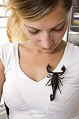 Woman owner with her Scorpion