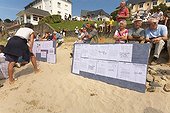 Activists against the green tides Brittany France ; Story : "Green tide in Brittany - 2009"