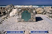 Line sharing Oceans Cape Agulhas South Africa 