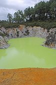 Sulfuric acid lake Rotorua North Island New Zealand 